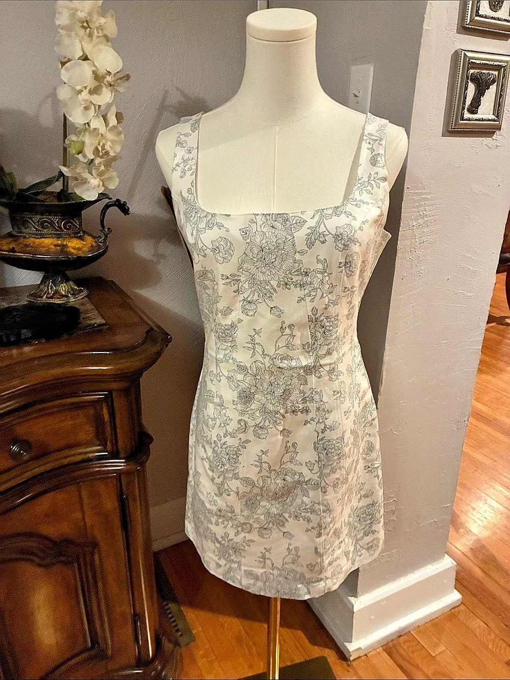 House of Harlow 1960 x REVOLVE Austen Mini Dress Floral Mini Dress White & Green